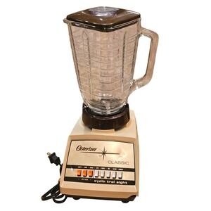 Vintage Osterizer Classic Cyclo-Trol Eight Blender Beige Glass Jar‎ 8202-66C